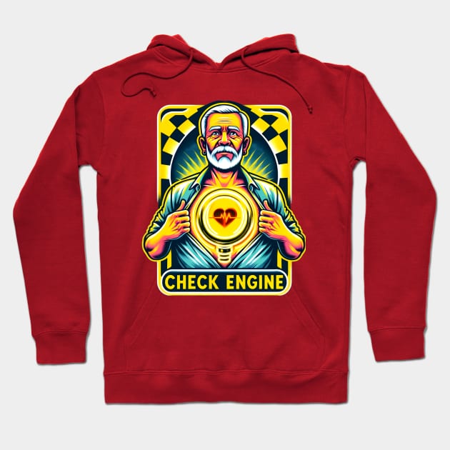 Check Engine Light Hoodie by Total 8 Yoga